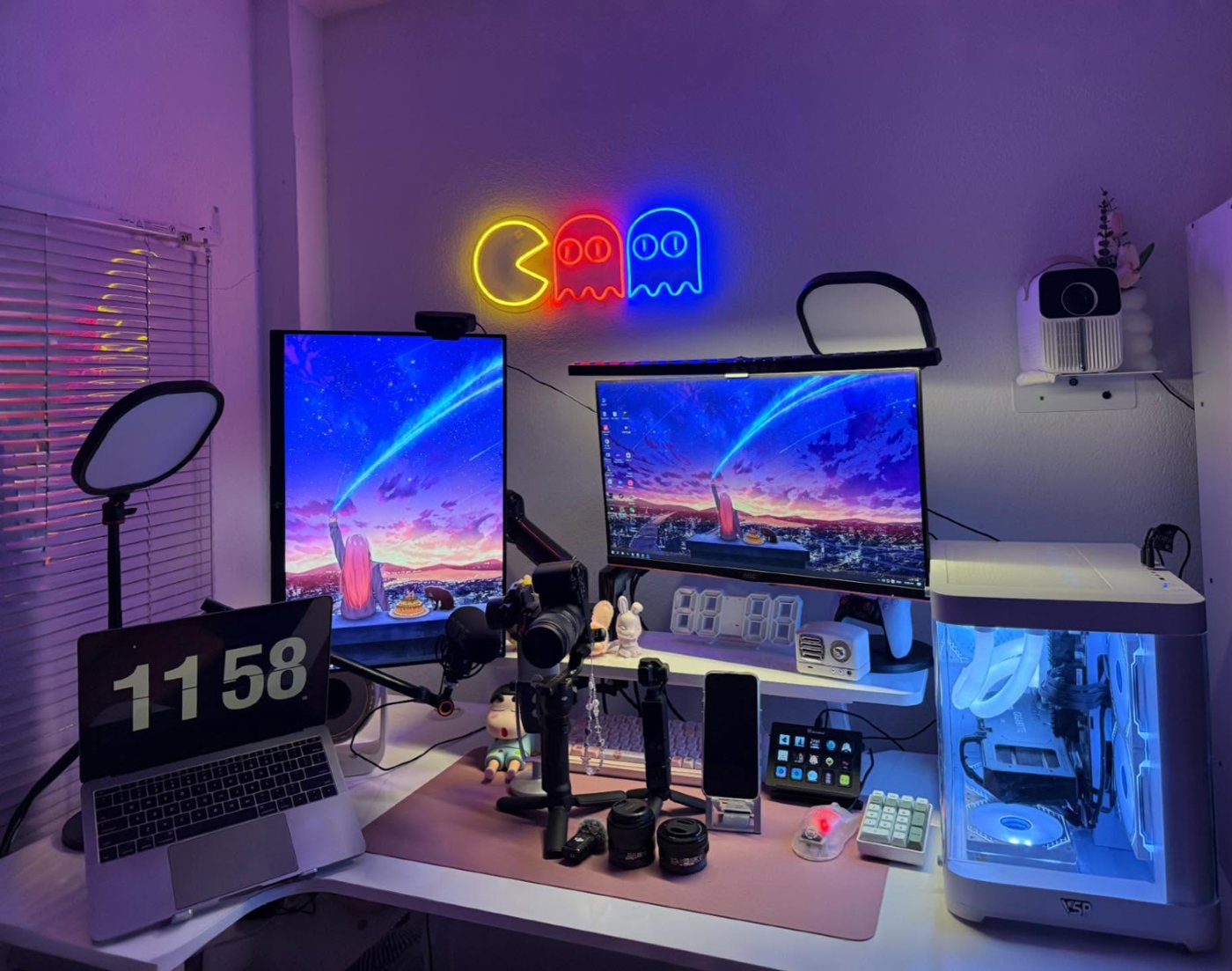 Góc studio và gaming của Em Yin